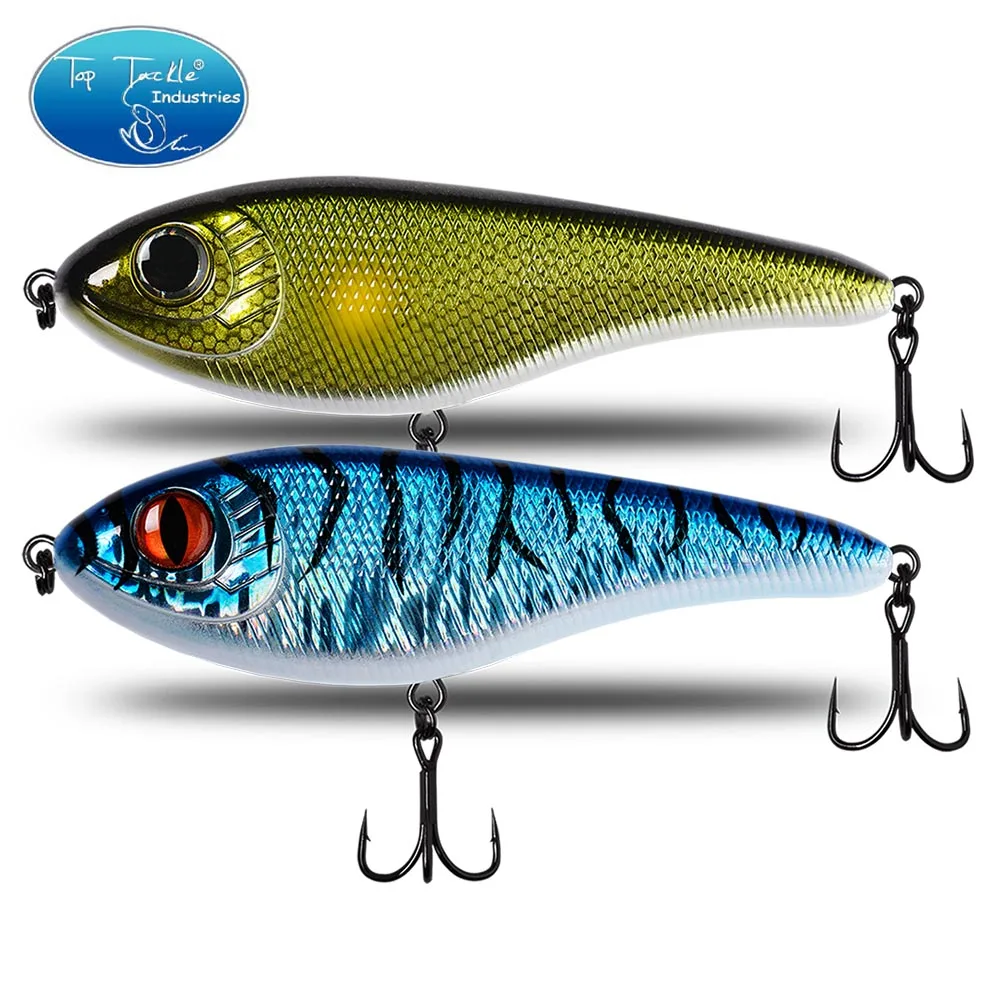 CF LUER Jerk Baits Wolno tonące woblery na szczupaki Crankbaits grzechotanie i wibracje na zimowe akcesoria wędkarskie przynęta wędkarska