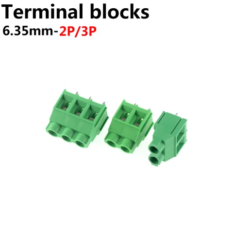 10pcs KF635 6.35MM KF762 7.62MM KF950 9.5MM Screw PCB Terminal Block Connector Pitch 2P 3P 4P 5P 6P 7P 8P 300V 30A Screw