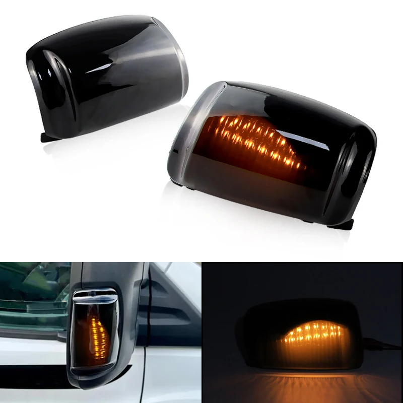 

2×Side Rearview Mirror Marker Lights for Ford Transit MK8 2014-up/Transit Custom 2012-up LED Signal Blinker Lamp Indicator 12V