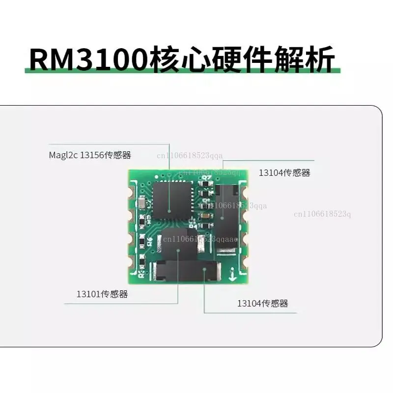 Electronic Compass PNI Magnetometer Module RM3100 Magnetic Field Sensor Geomagnetic Inductor