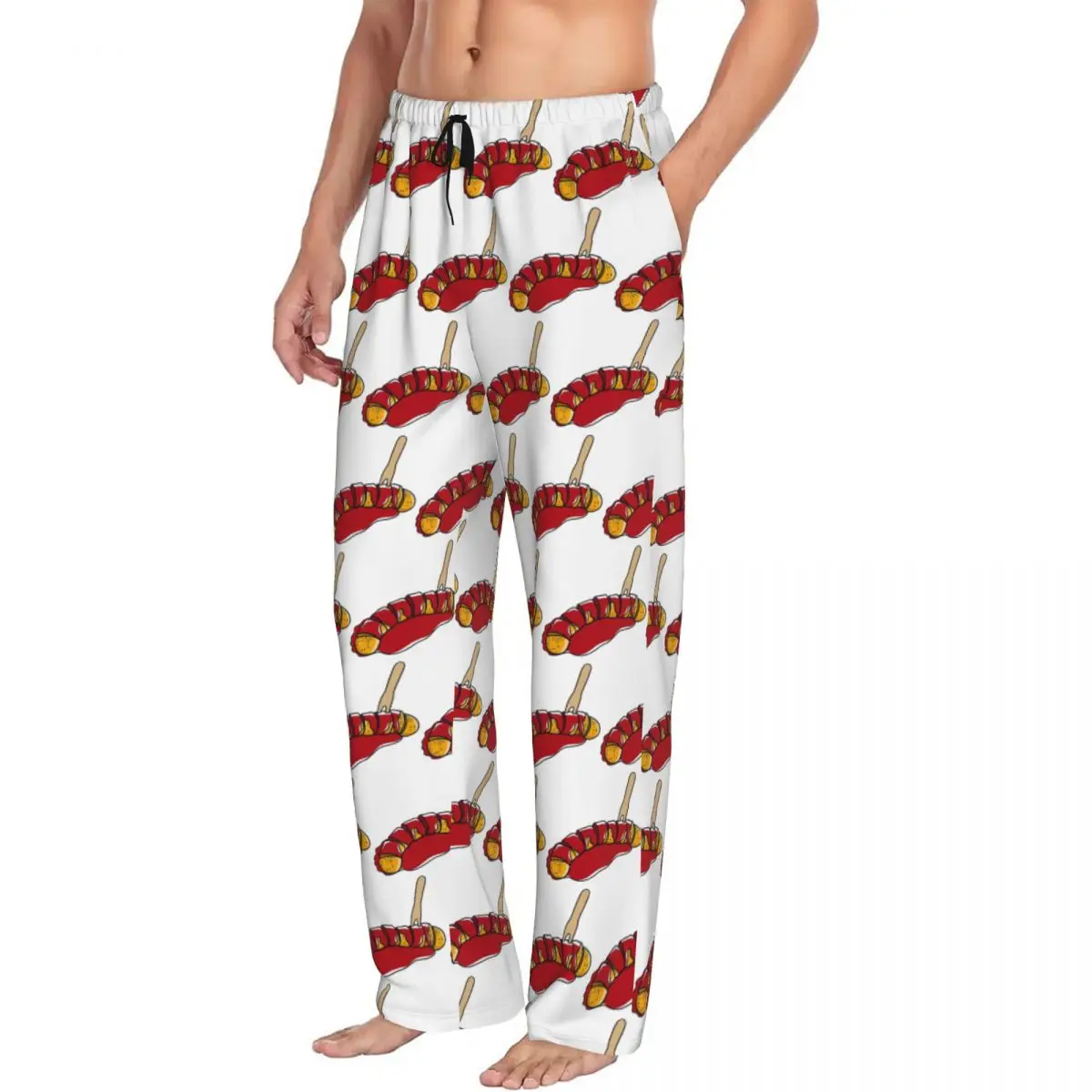 

Мужские пижамные штаны Currywurst Pure на заказ, одежда для сна с карманами