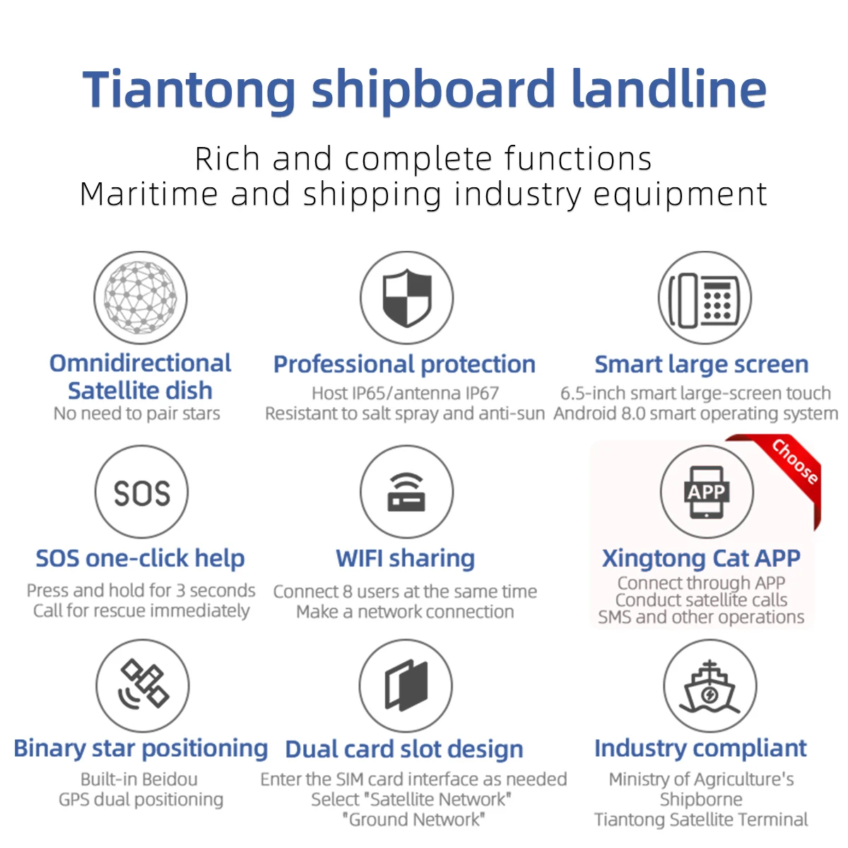 KSUN L1TD SOS واي فاي مركبة بحرية لاسلكي تخاطب نظام تحديد المواقع Beidou Tiantong هاتف الأقمار الصناعية لقيادة صيد الأسماك في المحيط الإنقاذ في حالات الطوارئ