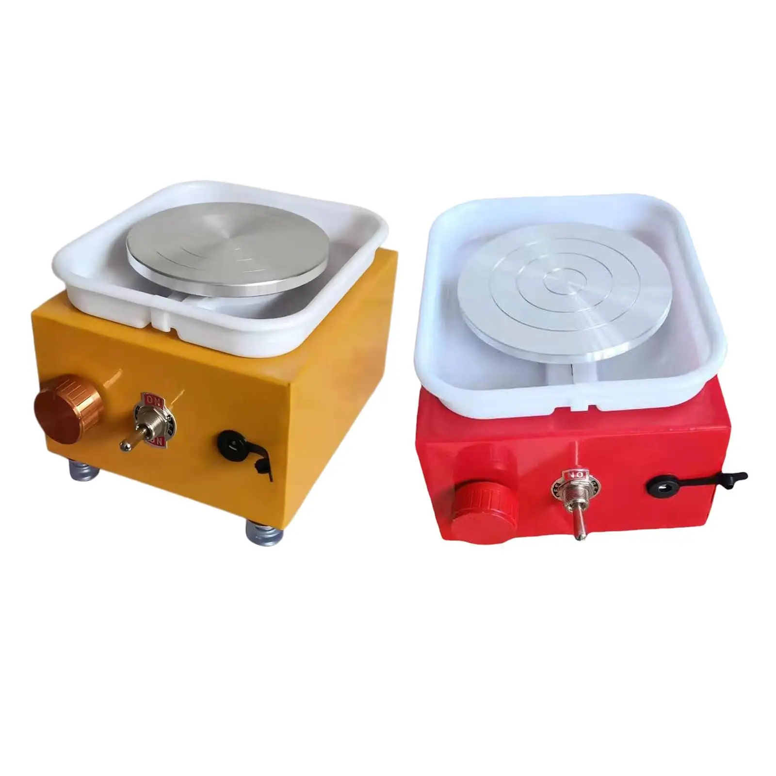 Electric Pottery Wheel Ceramic Trimming Wheel Turntable Tray DIY Tool Machine for Children School Teaching Beginner EU Plug