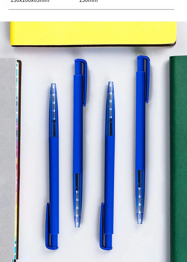 DELI-Bullet Tip Kugelschreiber-Set, feine Spitze 0,7 mm, blaue Tinte, Büro- und Schulbedarf, Schreibwaren – Detail 10