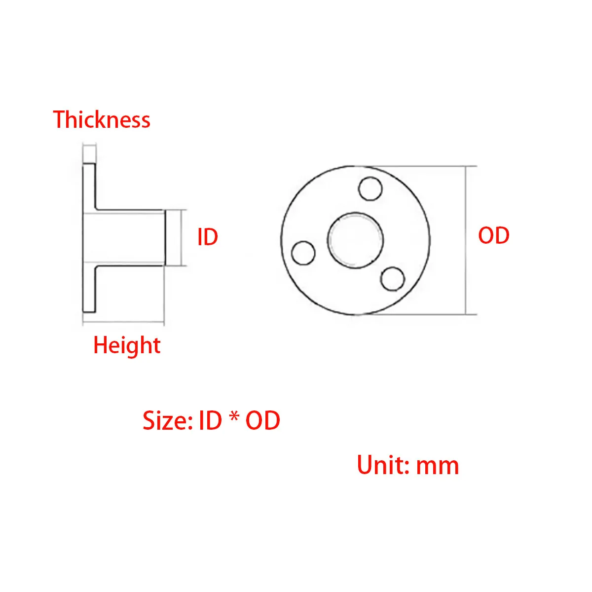 Sofa Foot Lock Galvanized Three Hole Flange Nut Wooden Furniture Clamp Locking Nut M6 M8 M10 M12
