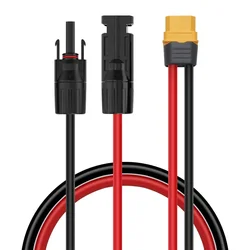 Solar Panel Connector to XT60 Solar Charging Cable for ALLPOWERS R600 R1500 EF ECOFLOW RIVER & DELTA Series Solar Generators.