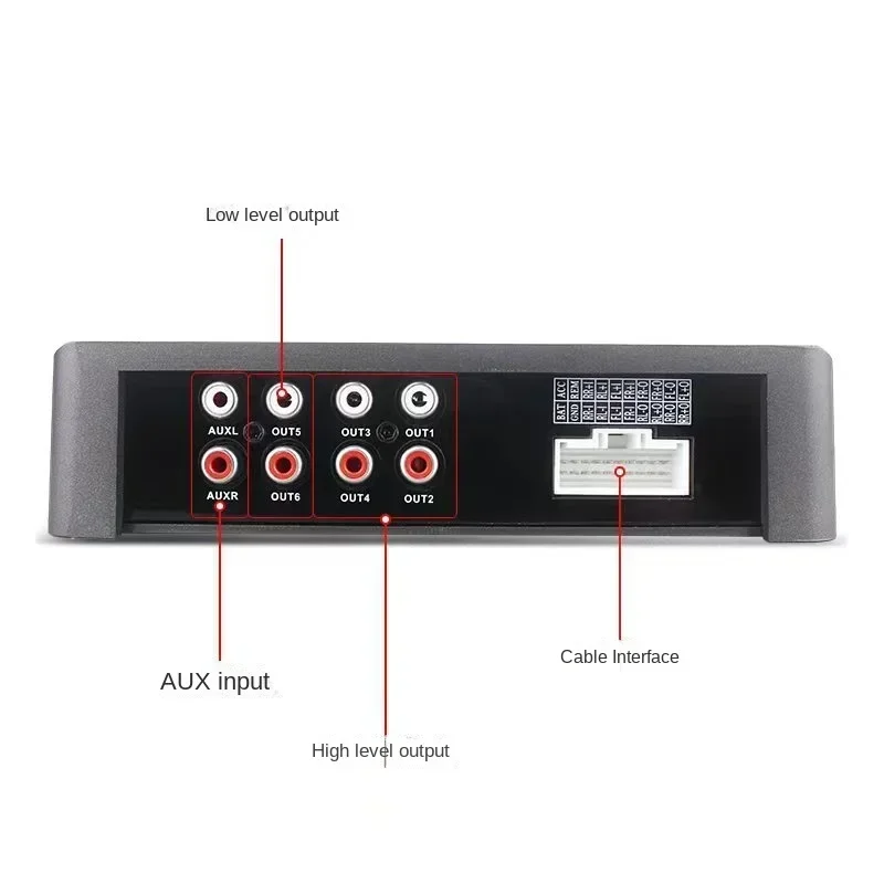Durable 4 in 6 Out 15 Segments DSP Power Amplifier Box RY-150