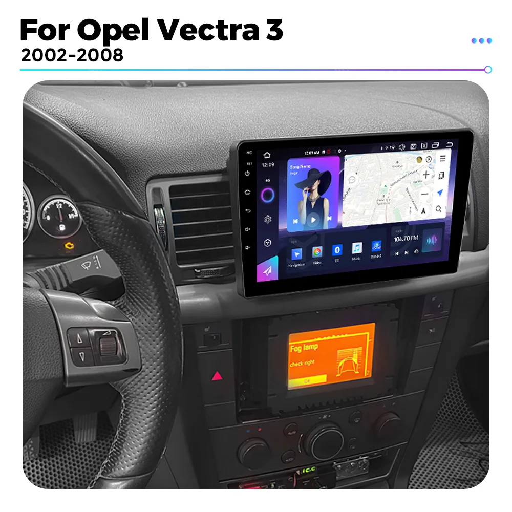 Android 13 Car Radio for Opel Vectra 3 C 2002 - 2008 Multimedia Video Player Navigation Stereo GPS for Carplay Auto 8 Core BT5.0