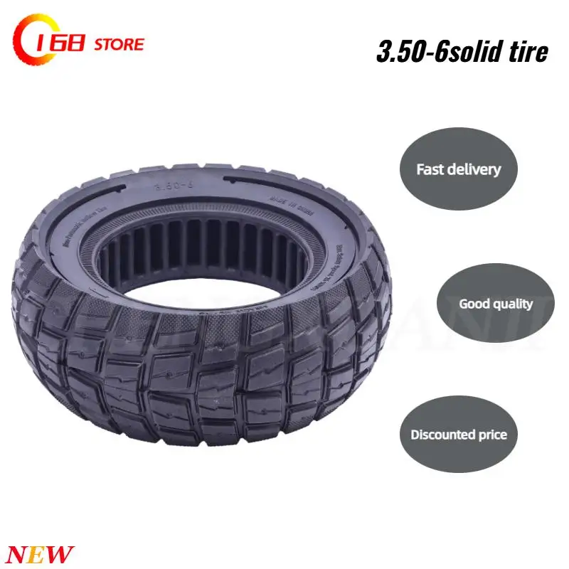 Specially designed For electric scooters, durable replacement tires with 3.50-6 inner grille non inflatable tires tyre
