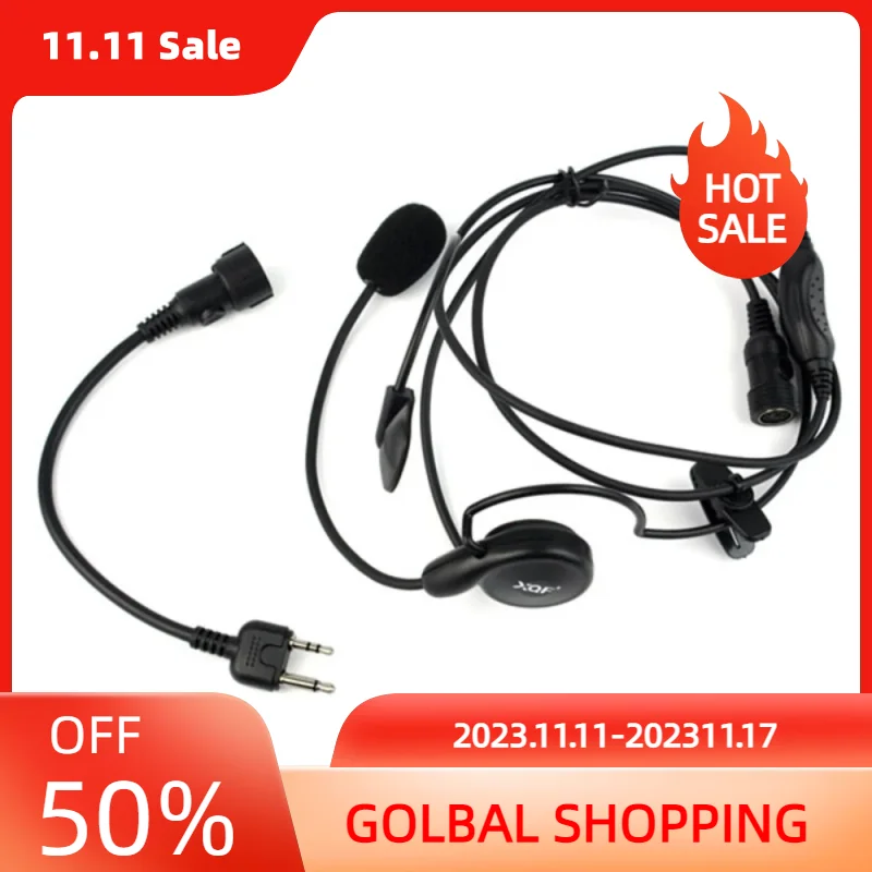 PTT Earpiece Headset Neckband with Boom Mic PTT for Midland LXT210 LXT216 LXT303 LXT305 LXT310 Two Way Radio