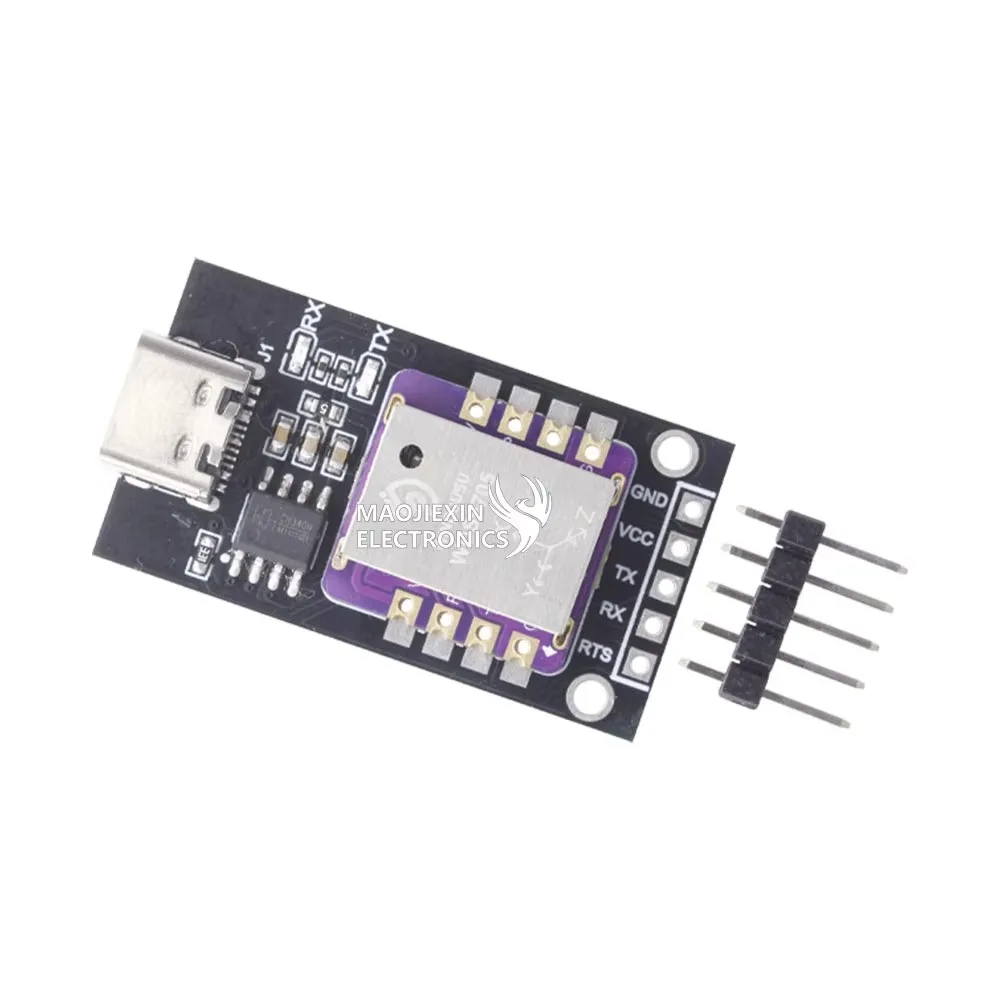 9‑Axis Motion Tracking Sensor Module WDS9705 – 3D Accelerometer, Gyroscope, Magnetometer with Serial Attitude Output