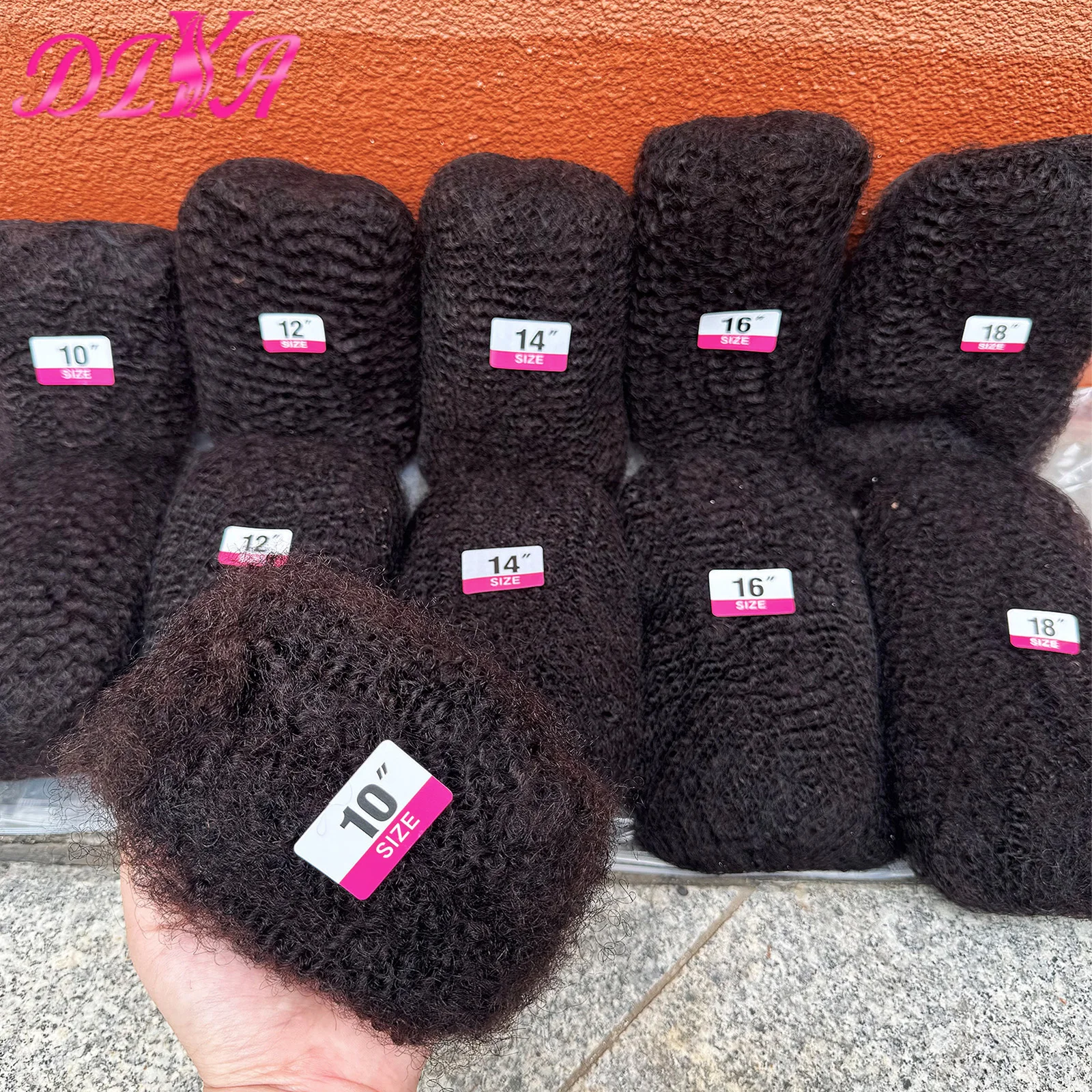 10-18 polegadas afro kinky em massa cabelo humano cor natural em massa cabelo humano remy pacote de cabelo em massa para trança extensões de cabelo