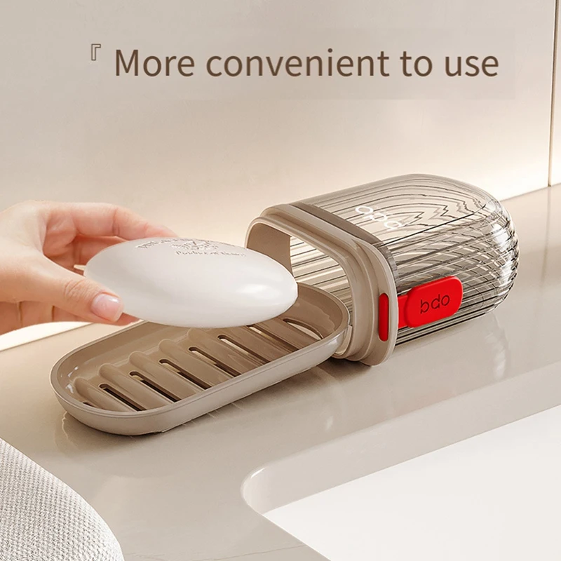 N85R-4PCS Custodia per sapone da viaggio Portasapone portatile Contenitore per sapone da viaggio con coperchio Portasapone da bar portatile Portasapone da viaggio