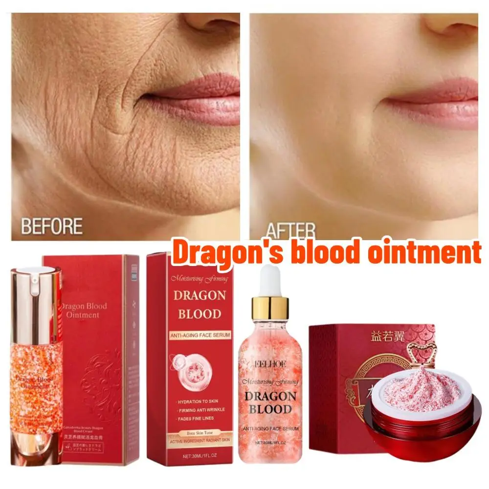 Dragon Blood Cream Wrinkle Removal Anti-aging Facial Serum Fade Fine Line Spots Firming Lifting Whitening Rejuvenation Skin Care