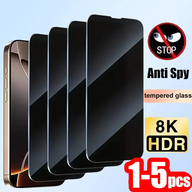 1-5PCS Anti Spy Privacy Screen Protector For Samsung Galaxy 