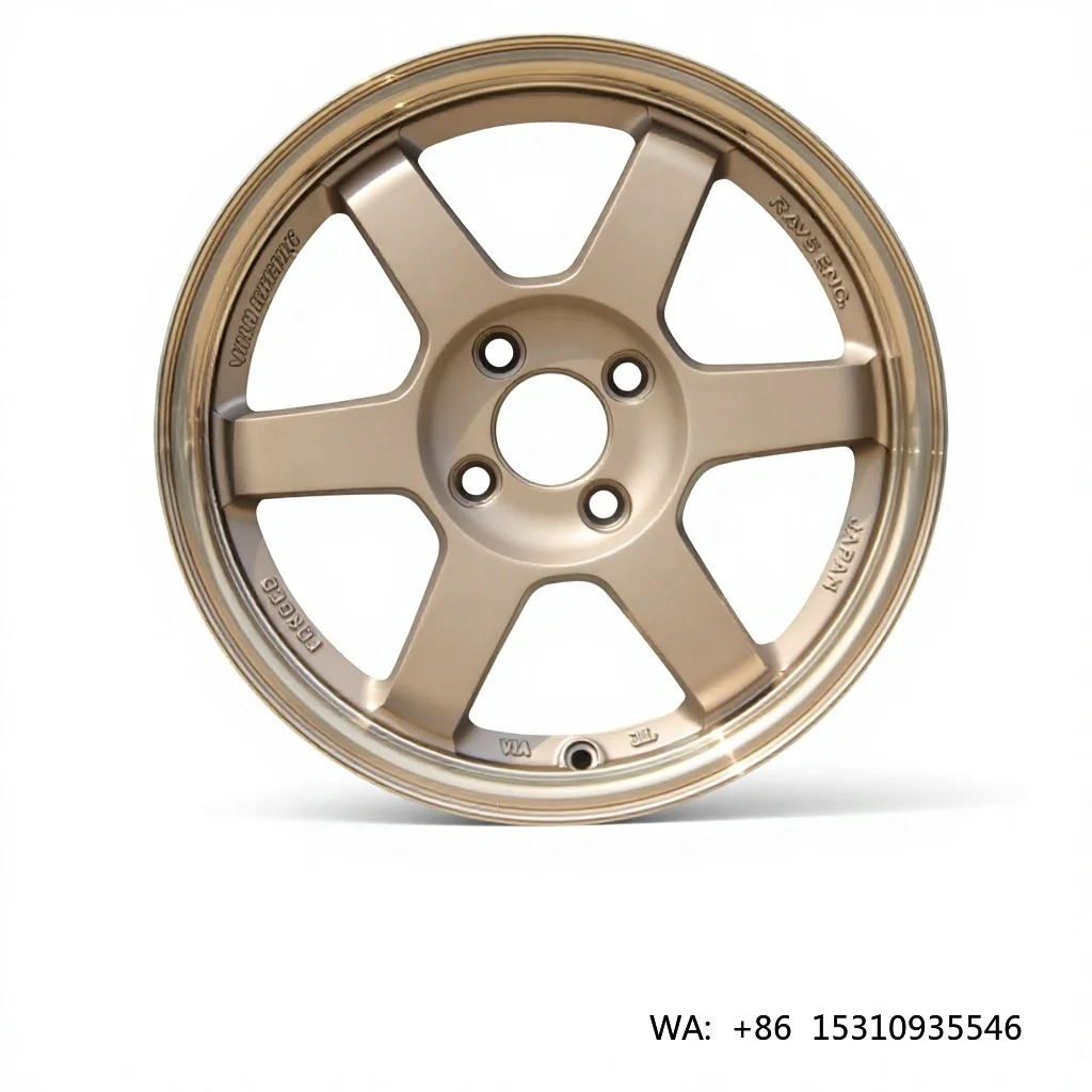 

17-inch Classic Racing Car Wheels Aluminium Alloy Bronze Finish for Golf Onk Selas Kodak
