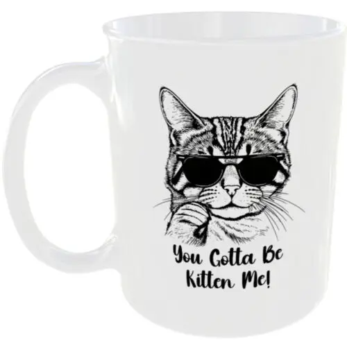 

YOU GOTTA BE KITTEN ME MUG FUNNY CAT LOVERS COFFEE TEA CUP CATS MUM GIFT