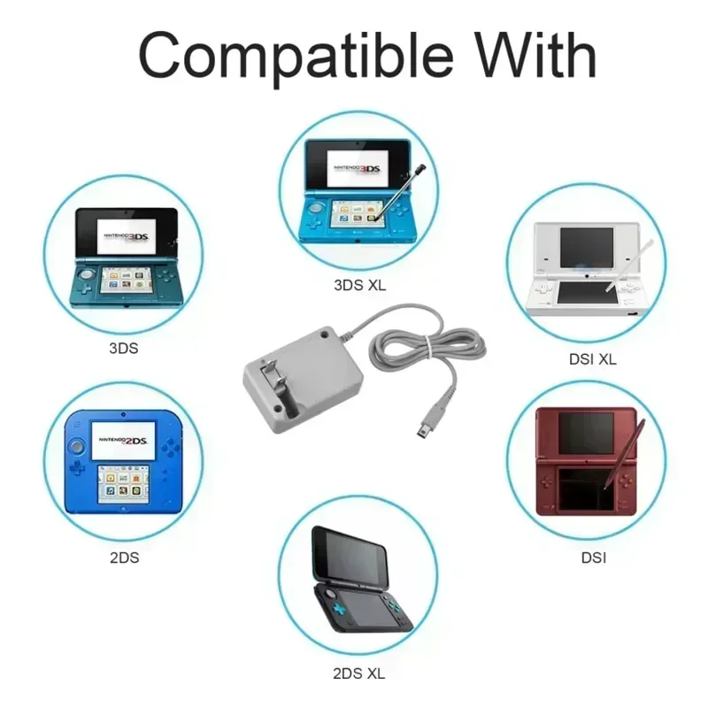 الولايات المتحدة/الاتحاد الأوروبي التوصيل شاحن السفر المنزل الجدار التوصيل محول الطاقة لنينتندو جديد 3DS XL 3DS XL 3DS جديد 2DS XL جديد 2DS 2DS DSi محول التيار المتردد