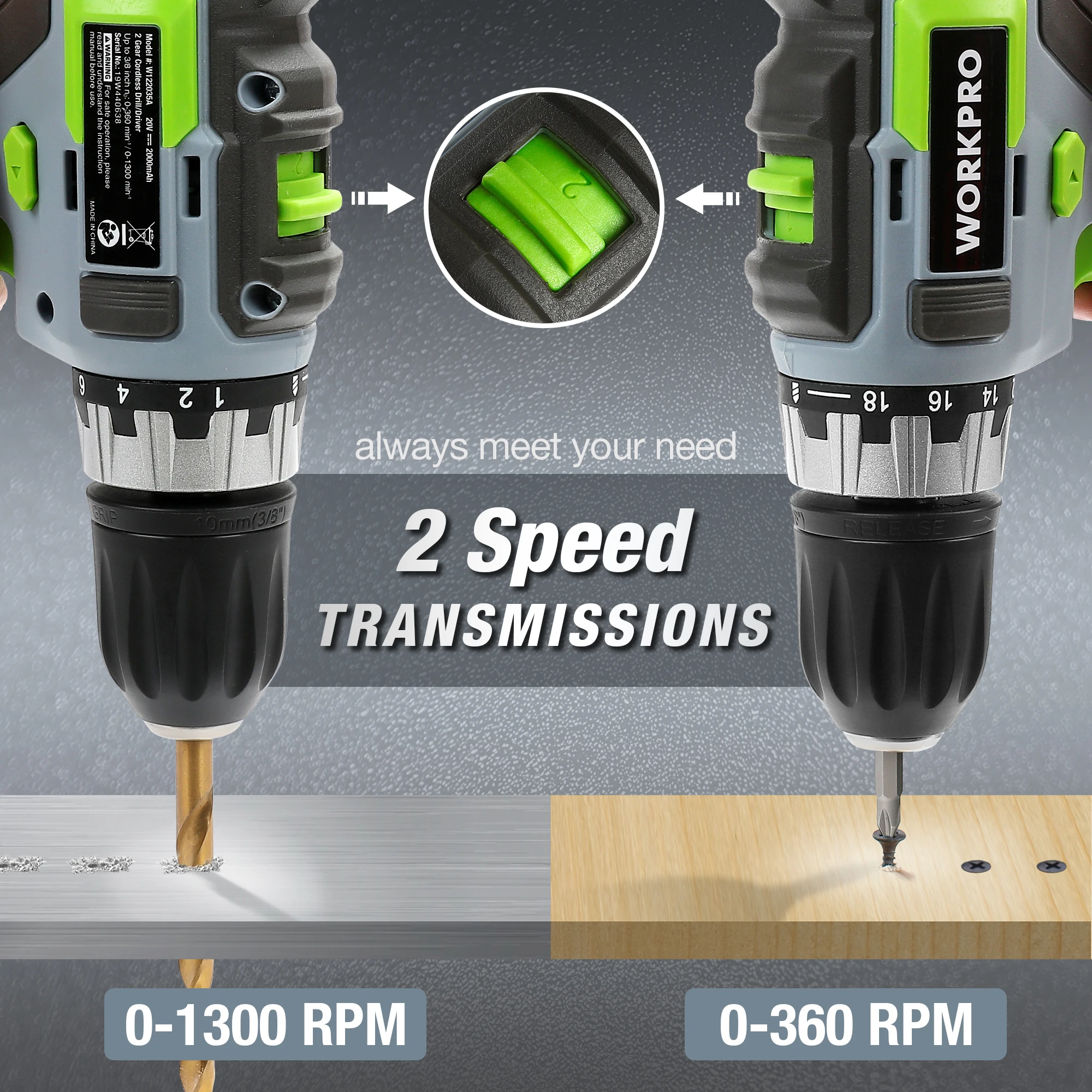 Punta KPRO-Perceuse et visseuse à percussion compactes sans fil, jeu de tournevis à percussion, 2 outils électriques à charge rapide 24.com, 20V, 21 pièces