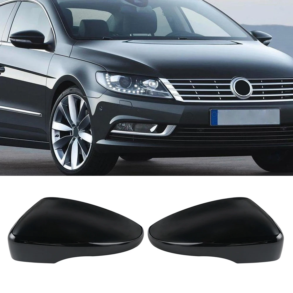 

2pcs Wing Rearview Mirror Cover Cap Casing For VW Volkswagen Passat Jetta Beetle CC Eos Scirocco 3C8857537 3C8857538