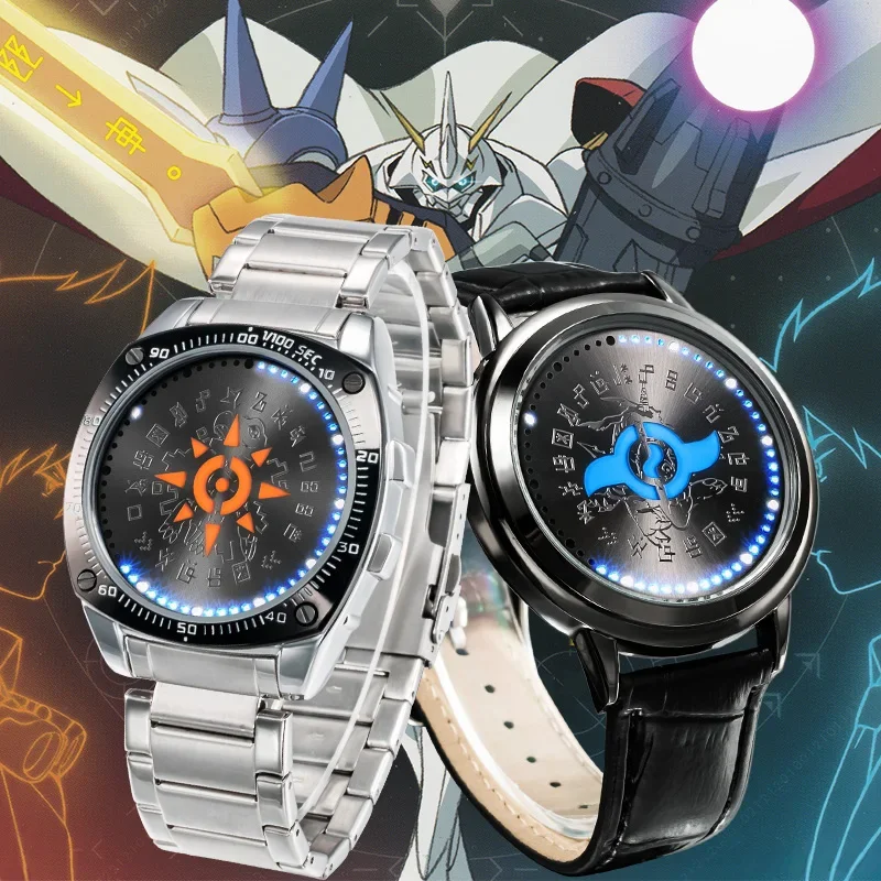 

Digital Monster Digimon Adventure Tri. Courage LED Watch Digivice Waterproof Touch Screen Wristwatch Cosplay Props Gift