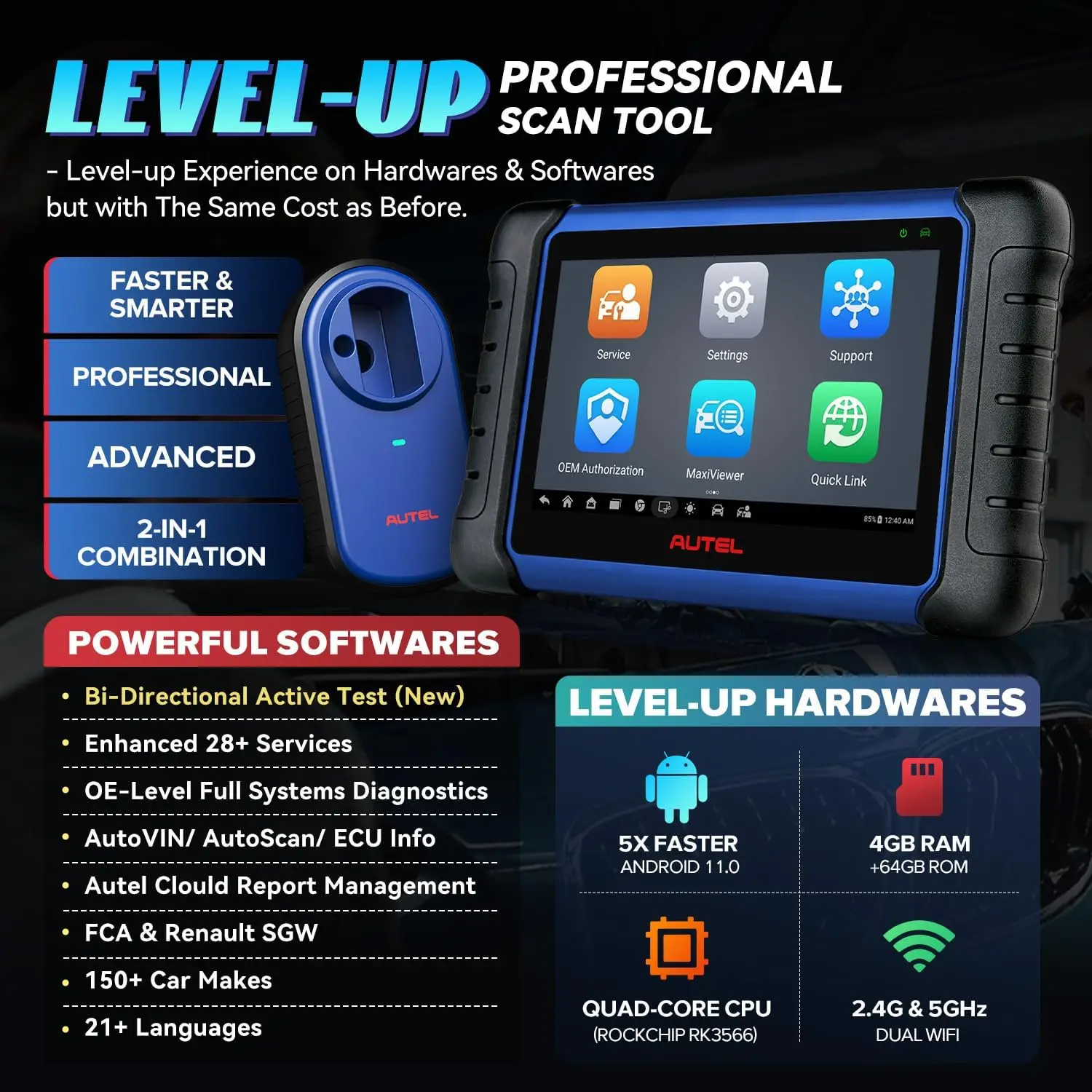 Kép 7: Autel maxiim IM508S XP400PRO IMMO Programba felvesz diagnostic Munkaeszköz OBD2 automat autóipari Fürkésző all-in-one kulcs programmer Park IM608