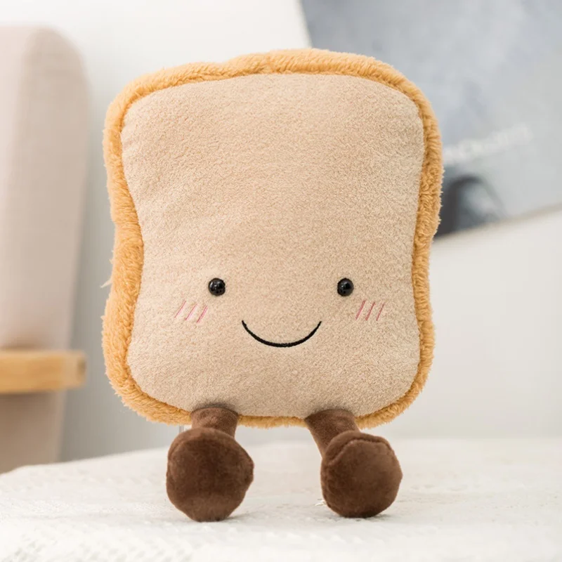 Miniso Jellycat Roll Brotpuppe Geburtstagsgeschenke Kreative weiche süße kleine Puppe Rucksack Anhänger Schlafzimmer Ornamente Niedliches Modellspielzeug