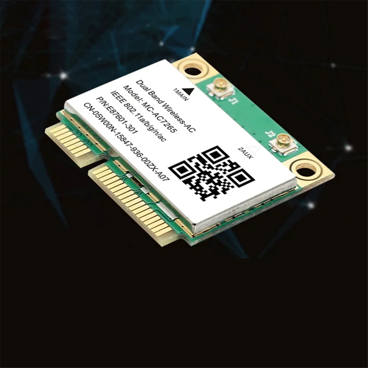 1200Mbps Bluetooth 4.2 Mini PCI-E Wifi Card MC-AC7265 Wireless Network Card 7265 802.11ac 2.4G 5Ghz for Laptop 7260HMW