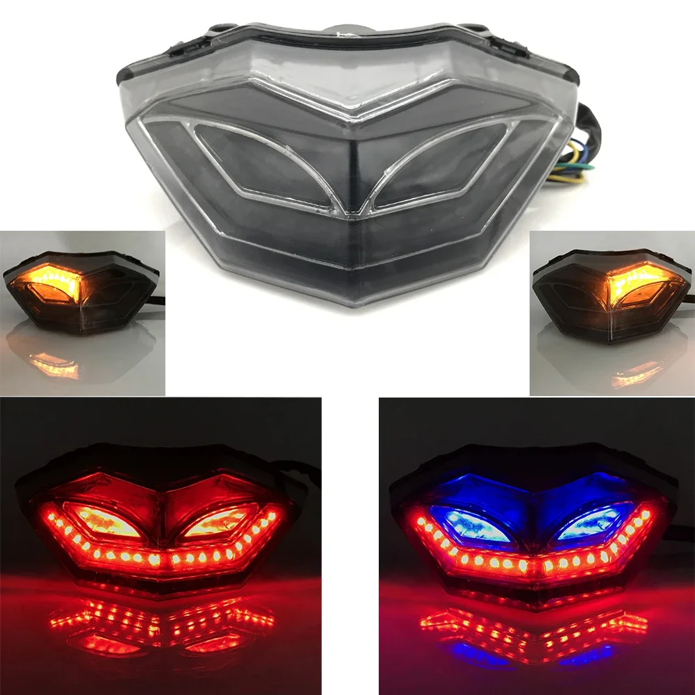 

For Kawasaki Ninja 250 300 Ninja250 Ninja300 2013-2017 Motorcycle LED Taillight Brake Light Rear Warning Lamp Turn Signal Light