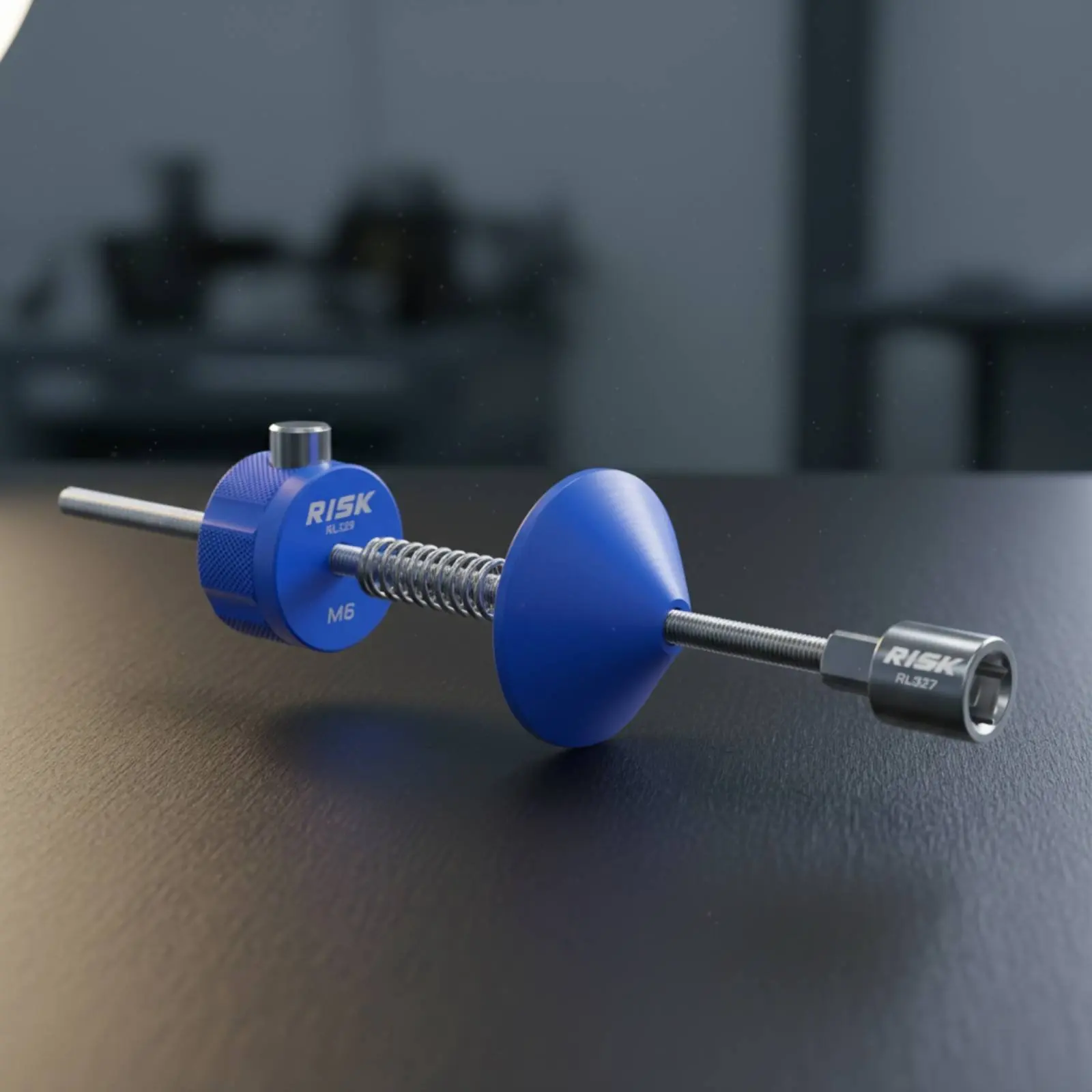 

Bike Crank Cap Tool CNC Machined 6-Lug Crank Cap Socket Crankset Cover Removal Tool Anodized Finish Long Maintenance Life