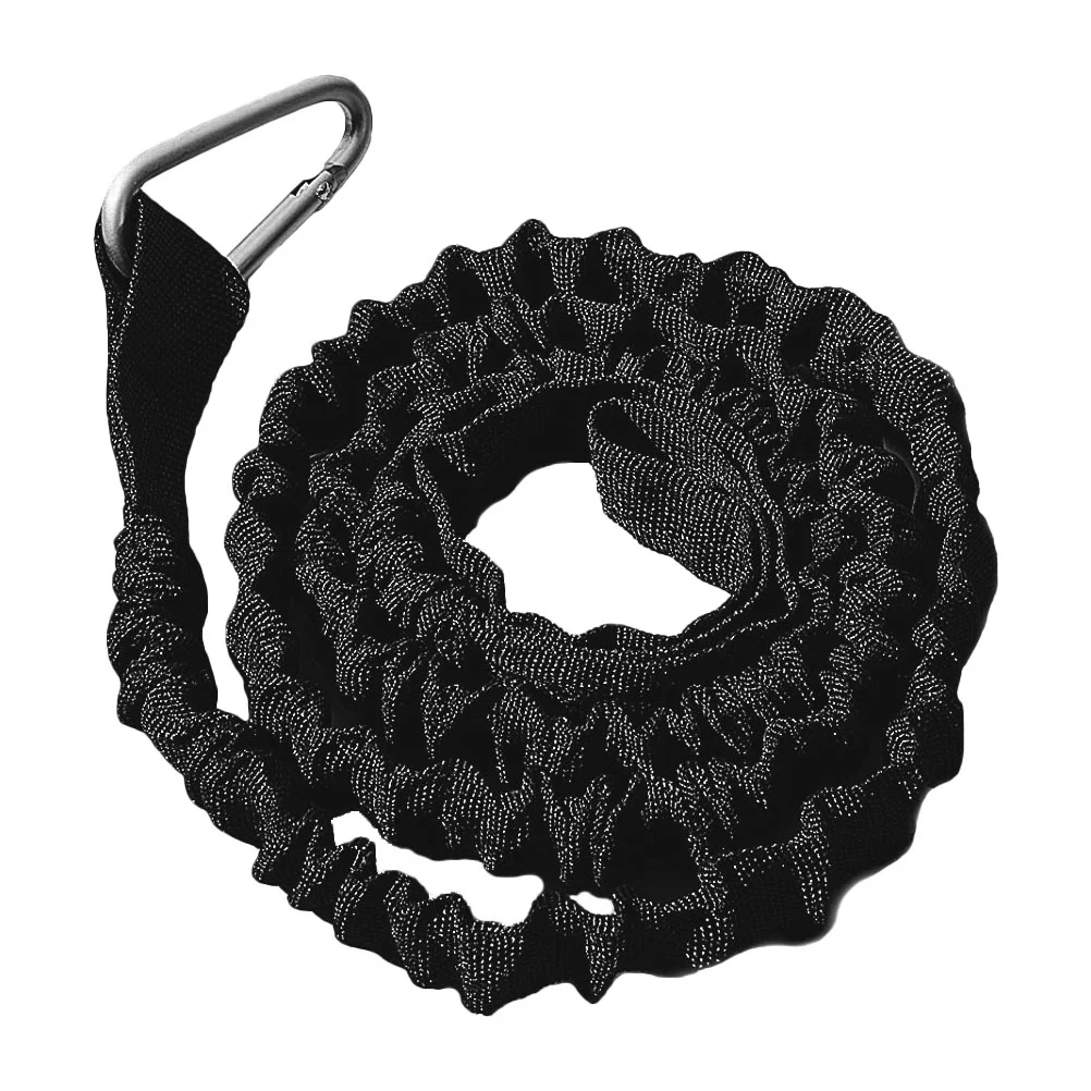 2 Pcs Belts Kayak Paddle Rope Leash Canoe Professional Lanyard Convenient Black Portable Boat Supply