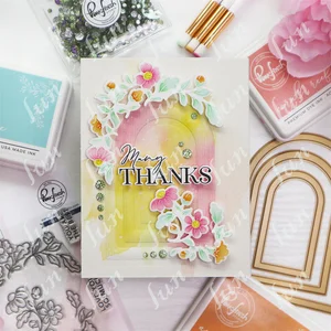 Arches Frame Cutting Dies Baru Kedatangan 2023 Kerajinan Paskah Perangko Bening Stensil dan Set Pelat Foil Panas Dekorasi Buku Tempel 8 stempel dan cetakan penjualan terbaik - №