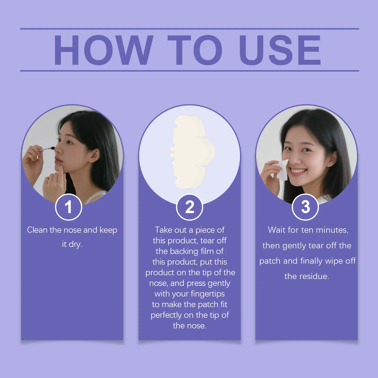 Jaysuing شرائط الأنف لتنظيف المسام اليومية للعناية بالبشرة اللطيفة وإزالة الرؤوس السوداء والزيت قناع الأنف القابل للتمزيق للعناية بالبشرة الروتينية #4