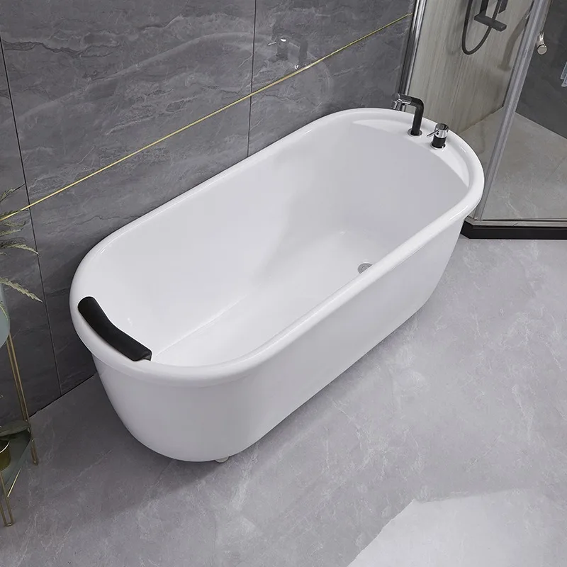 Household bathtub Independent Japanese double-layer thermal insulation Small apartment Spa thickened free installation Adult acr