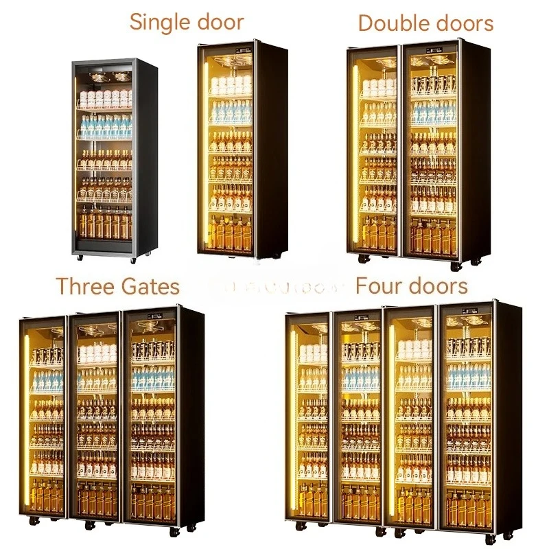 

Sugornie 3 Doors Auto Defrost LED Light Beverage Cake Dessert Display Refrigerator For Convenience Store Energy Saving Low Noise