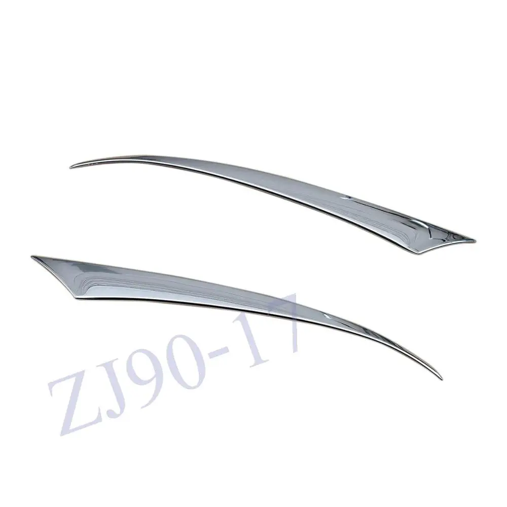 For Mazda CX-3 2016 2017 2018 2019 CX3 ABS Chrome Auto Front Head Light Lamp Cover Trim Headlight Eyebrow Strips Car Styling