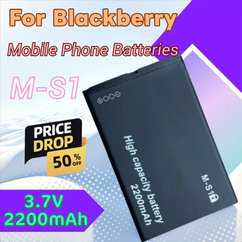 

100% New High Quality 3.7V 2200mAh Replacement Mobile Phone Battery MS1 M-S1 for Blackberry Bold 9780 9700 9630 9030 9000