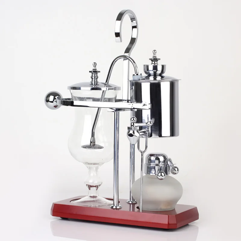 Belgium Brewing Machine Luxury Tabletop Classic Coffee Enthusiasts Vintage Siphon Coffee Maker for Bar Hotel Camping Office Home