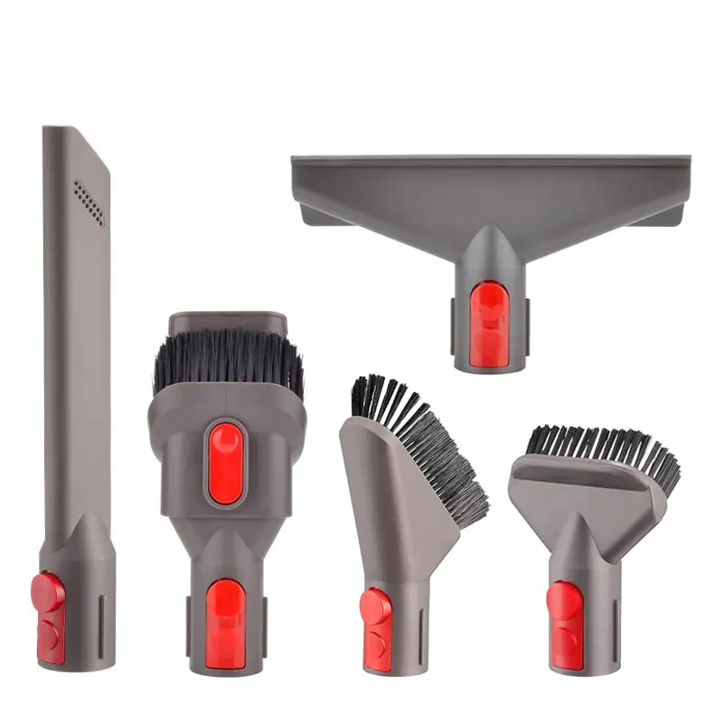Vacuum Accessories Kit Flat Nozzle Mattress Round Brush Crevice Tool Fit For Dyson V7‑V15 Replacement Parts