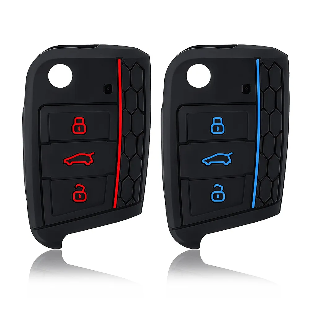 New Style key case cover For VW golf 7 GTI POLO T-Cross T-Roc touran Tiguan Skoda Octavia Rapid Fabia Seat Ibiza leon Ateca