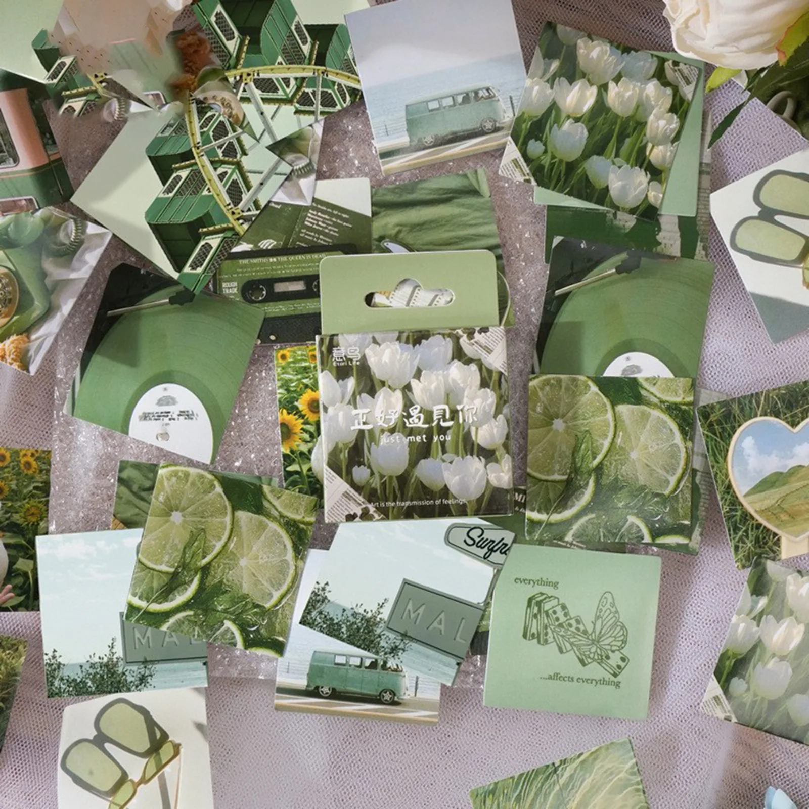 YHOPE 46 قطعة من ملصقات الختم ذاتية اللصق المزخرفة DIY لمخططك في مجموعة الصناديق. #3