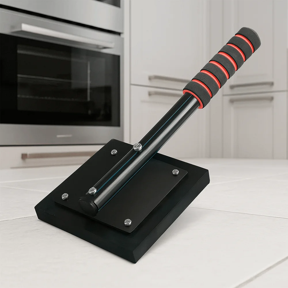 

Ergonomic Handle Tapping Block Rubber Head Wooden Base Tile Clapper Non-Marring Surface Ceramic Compatible Efficient Mallet