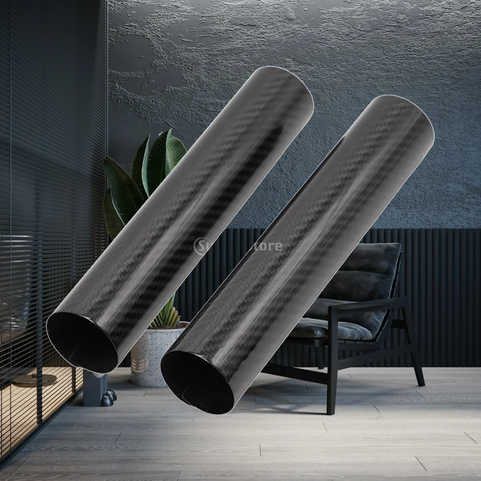 Motorbike Front Fork Tube Cover Carbon Fiber Shock Protector Boots for Bicycle Modifications Accessories