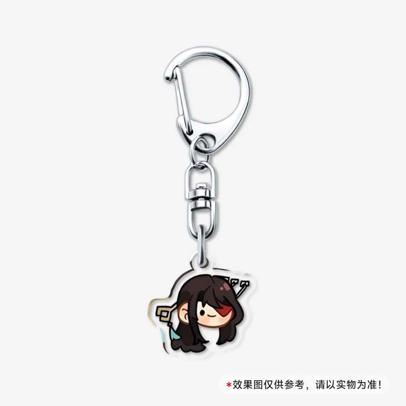 Game Genshin Impact Keychain Cute Wanderer Cartoon Arcylic Figure Key Chain Phone Case Pendant Bag Ornament Accessories Gifts