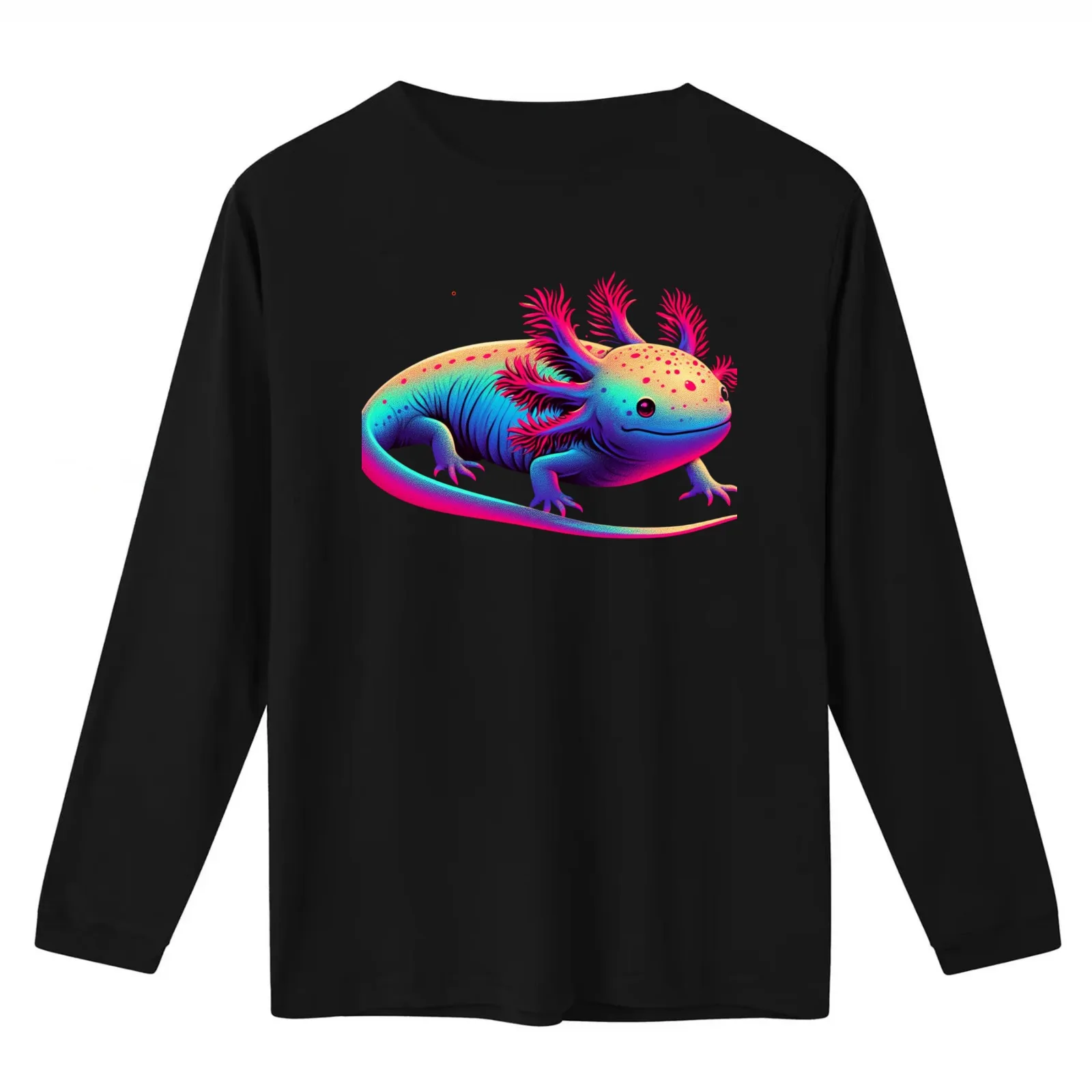 Adorable Axolotl - Salamander aka Walking Fish T-Shirt Summer Casual Cotton Tee Oversized Streetwear Tops Unisex Men Women