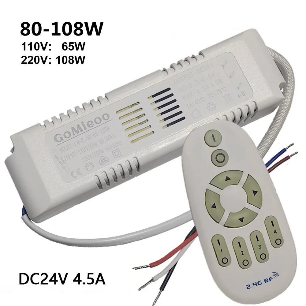 24V Remote control driver 2.4G power supply be used for 24V dual colors LED strip dimming&color changing Input 220V output 24V