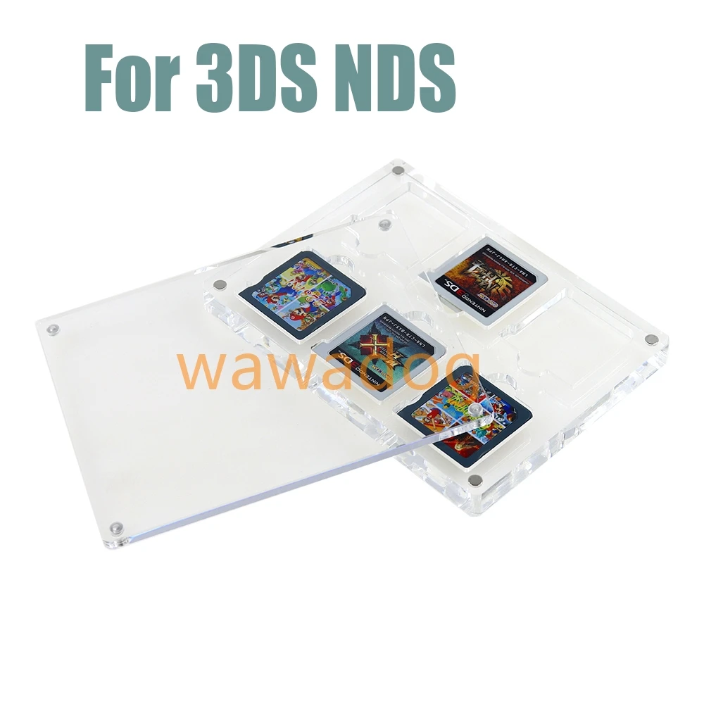 

5 шт. для 3DS NDS 6 в 1 чехол для игровых карт магнитная крышка акриловая коробка для хранения дисплея твердый корпус