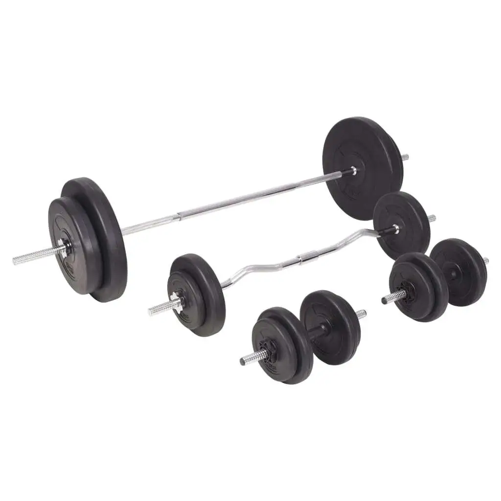 198.4 lb Adjustable Barbell and Dumbbell Set for Home Gym Training