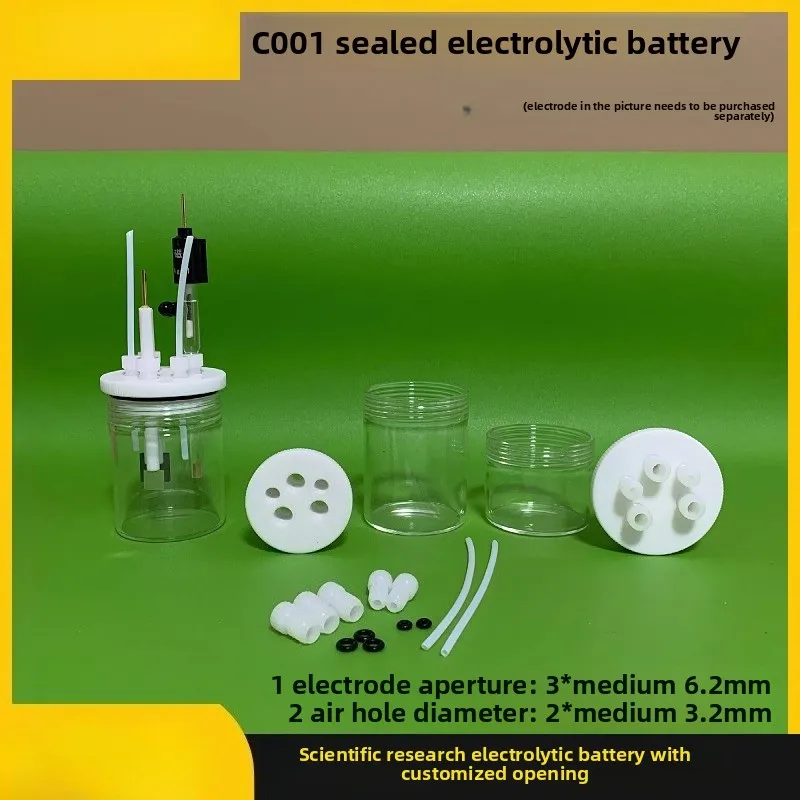 C001 خلية إلكتروليتية مختومة. خمسة خلايا كهربائية مختومة، خلايا كهربائية كهروكيميائية بثلاثة أقطاب كهربائية. #4
