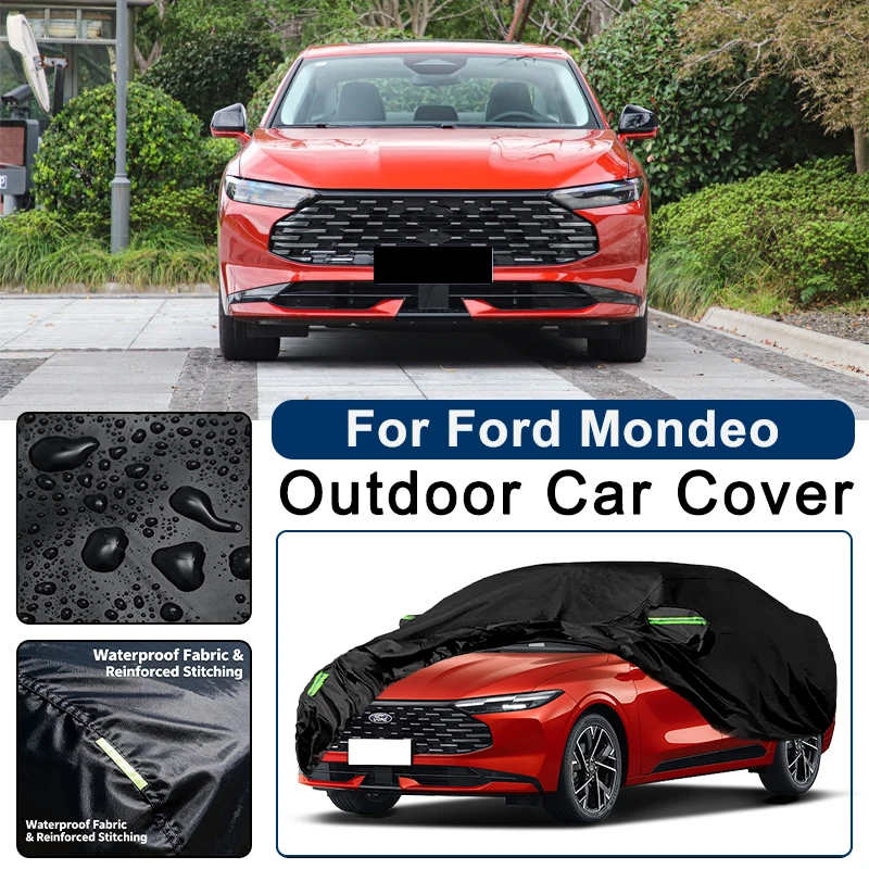 

Outdoor Car Cover Waterproof Dustproof UV Sun Protection, Full Car Protector Exterior Parts For Ford Mondeo CD132 CD345 CD391
